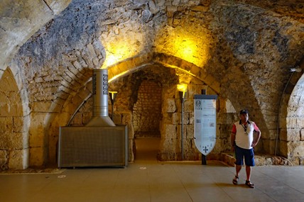 Reieleiter Hussein im Templer-Tunnel