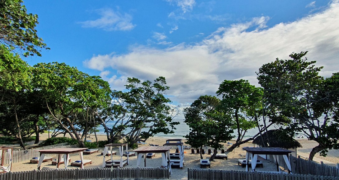 Blick vom Balkon des Zimmers 4-218