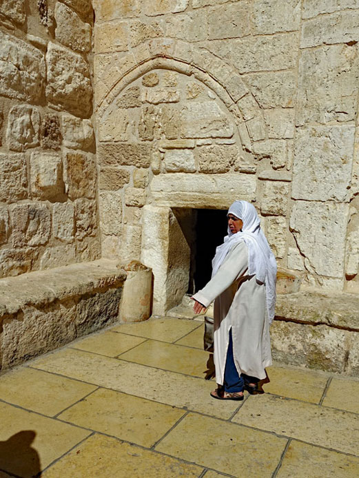 Eingang zur Geburtskirche in Bethlehem