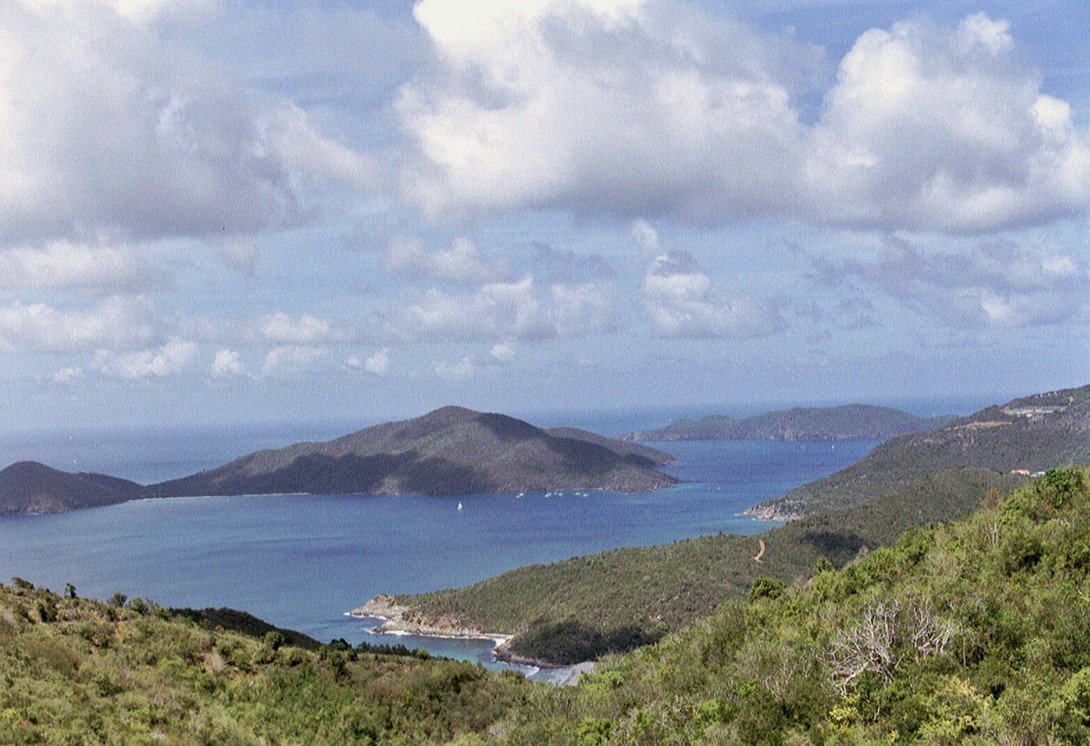 Blick auf Guana Island