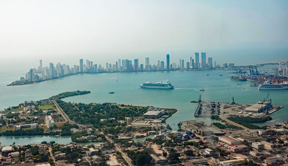 Anflug auf Cartagena