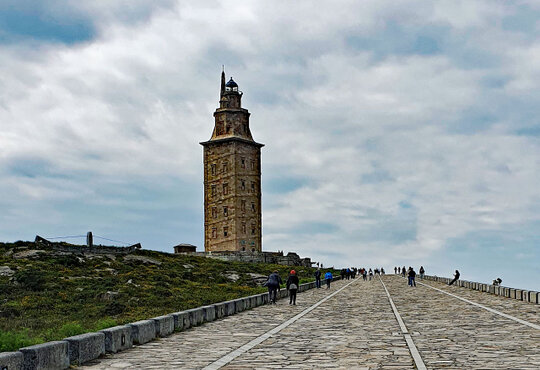 Der Hercules Leuchtturm in La Coruña