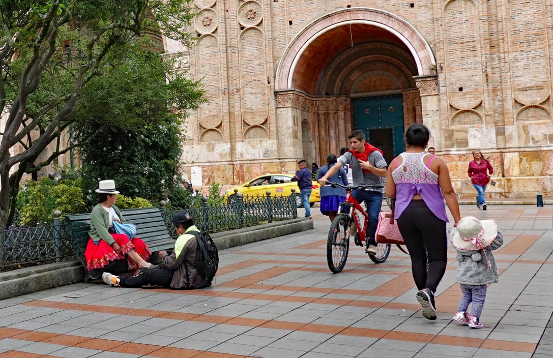 Vor der Kathedrale in Cuenca