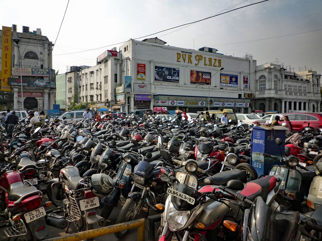 Motorräder auf dem Connaught PLace