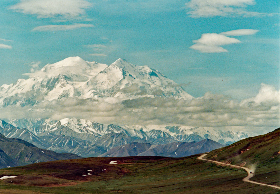 Blick auf den Mount Mc Kinley im Denali Nationalpark