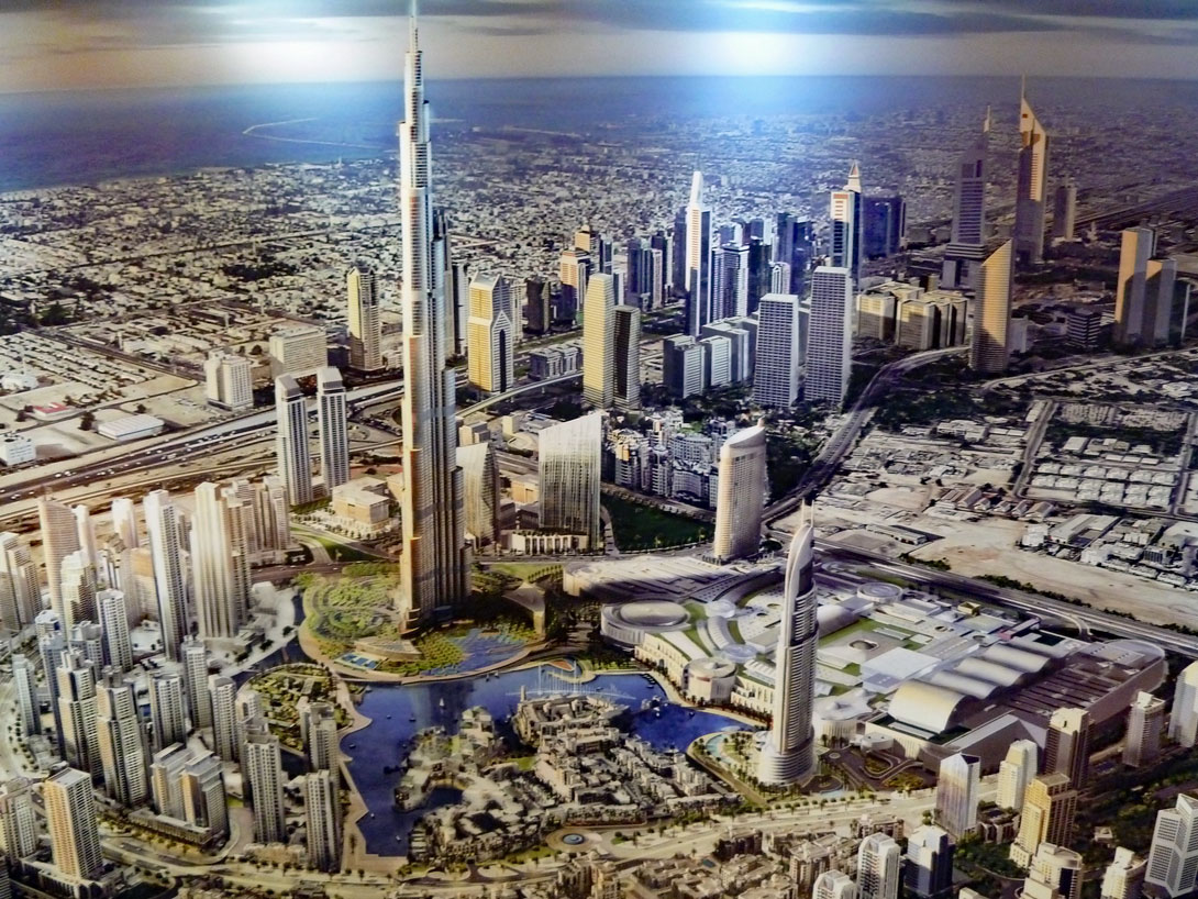 Reliefbild: Dubai Finanzdistrikt