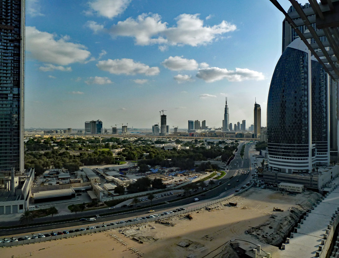 Ausblick vom Ritz Carlton Dubai