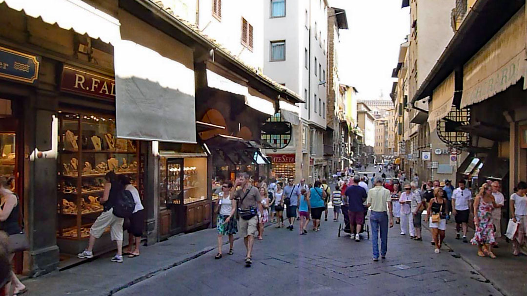 In der Altstadt von Florenz