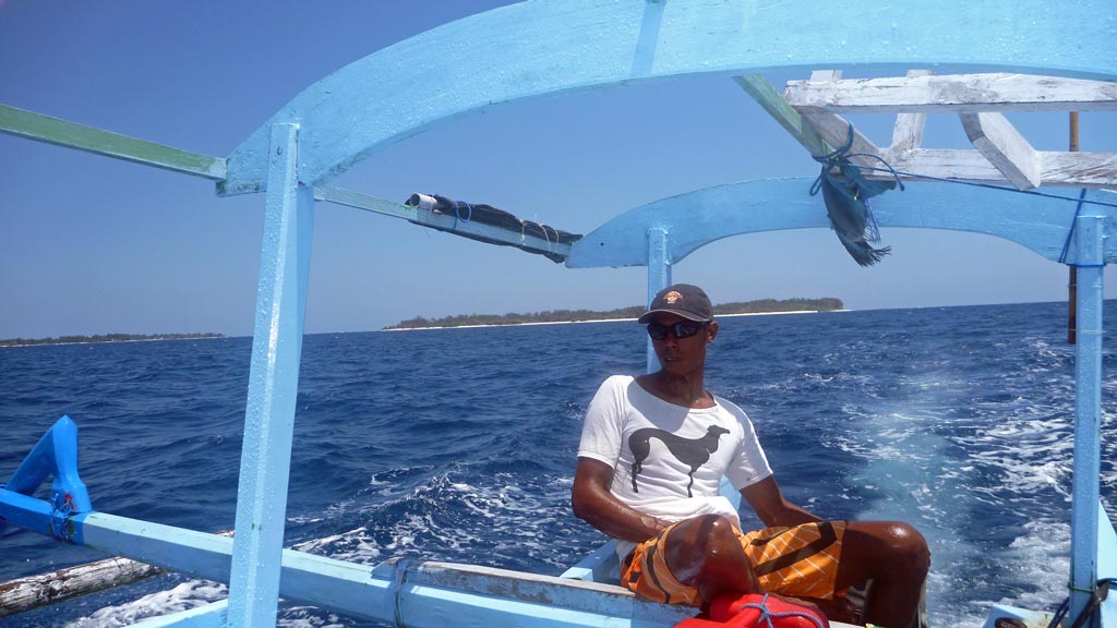 Fischer vor der Insel Gili Air