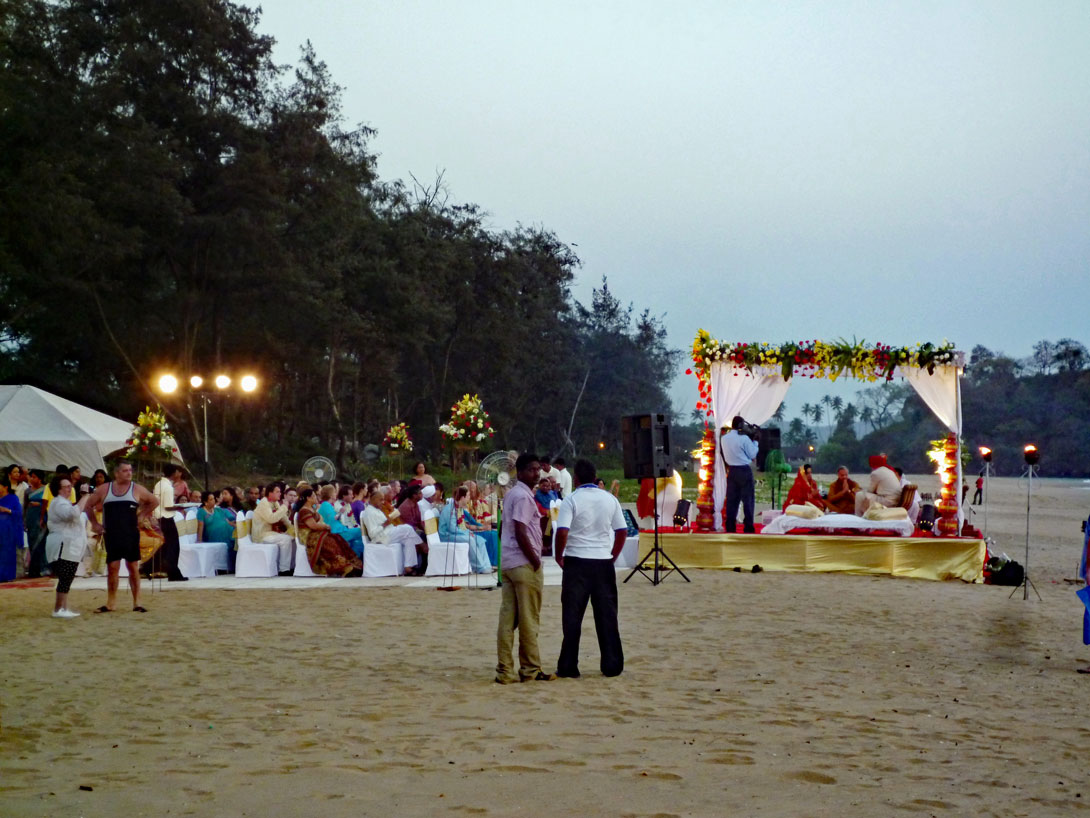 Indische Hochzeit am Strand von Goa