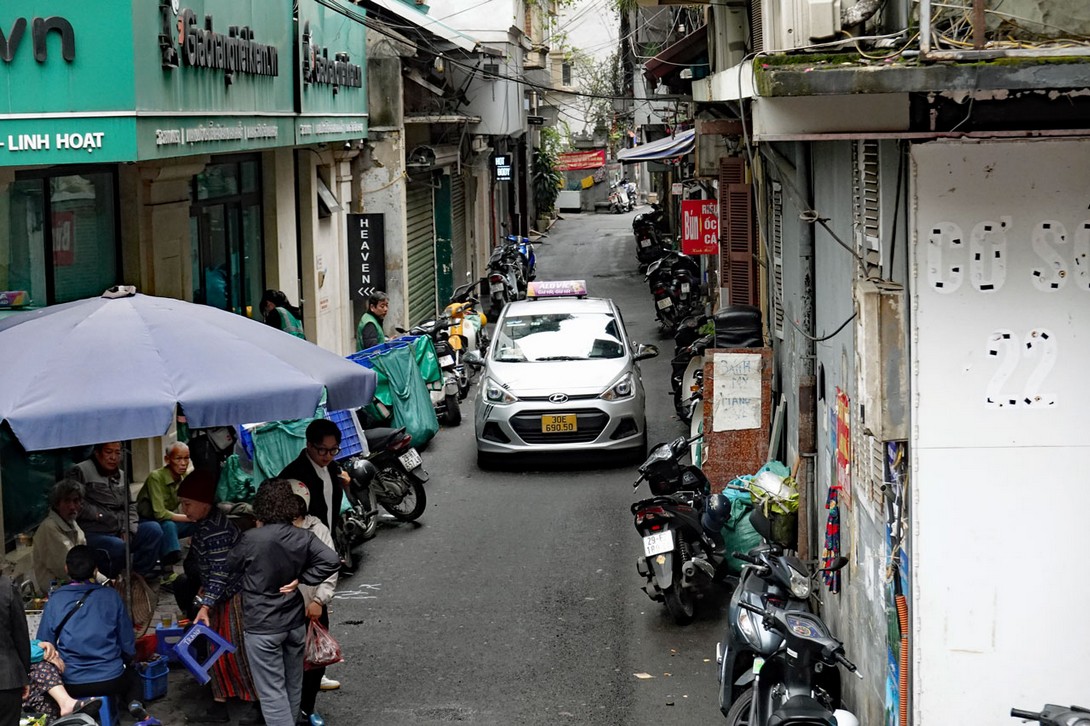 Altstadtstraße in Hanoi