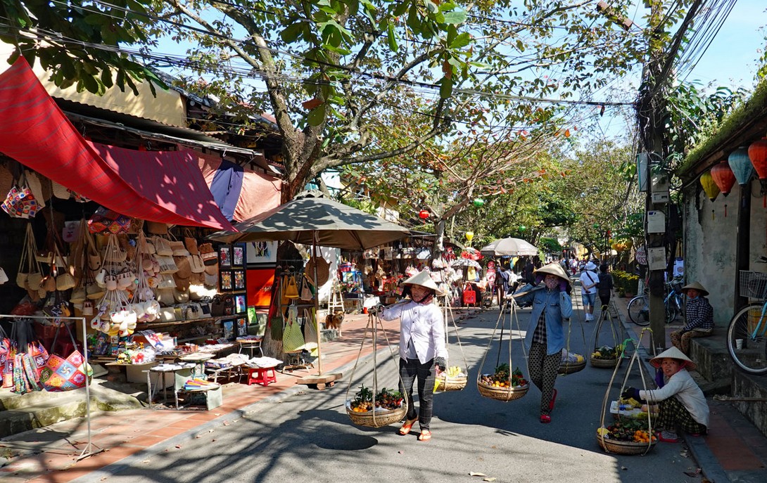 Straße in der Altstadt von Hoi An
