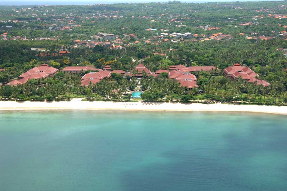Interconti in Jimbaran aus der Luft