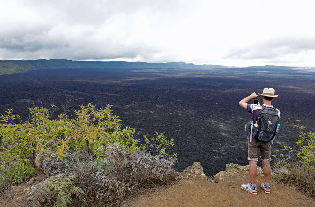 Die Caldera des Volcan Sierra Negra