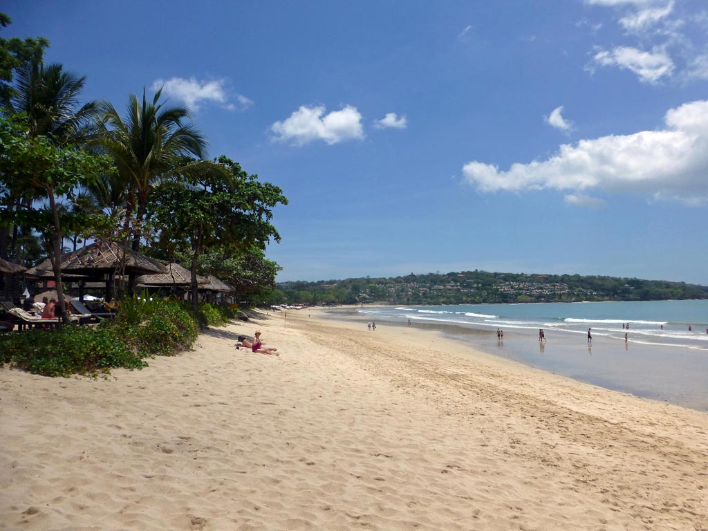Strand vor dem Interconti Hotel in Jimbaran
