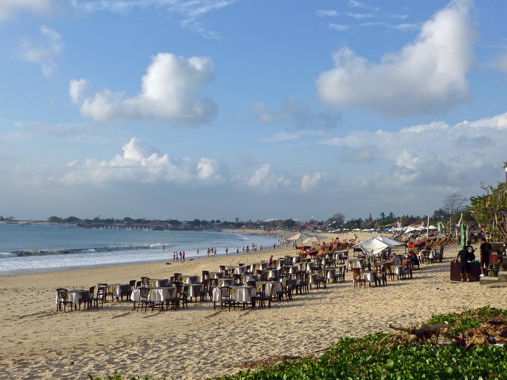 Restaurants am Strand von Jimbaran