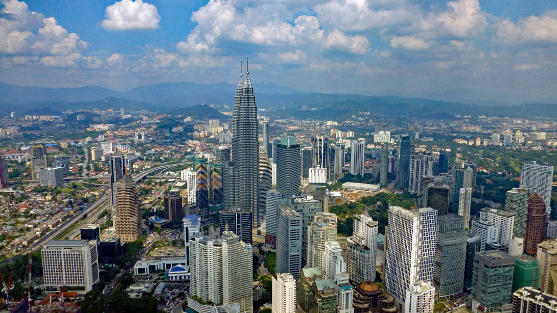 Blick auf Kuala Lumpur vom KL Tower