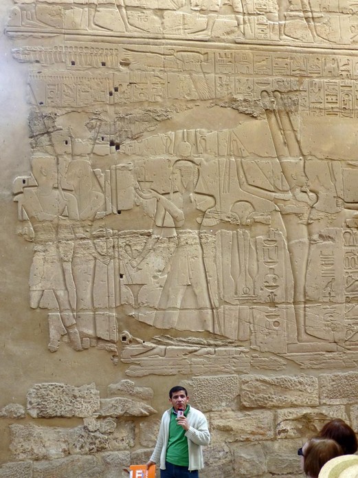 Reliefdarstellungen in Karnak