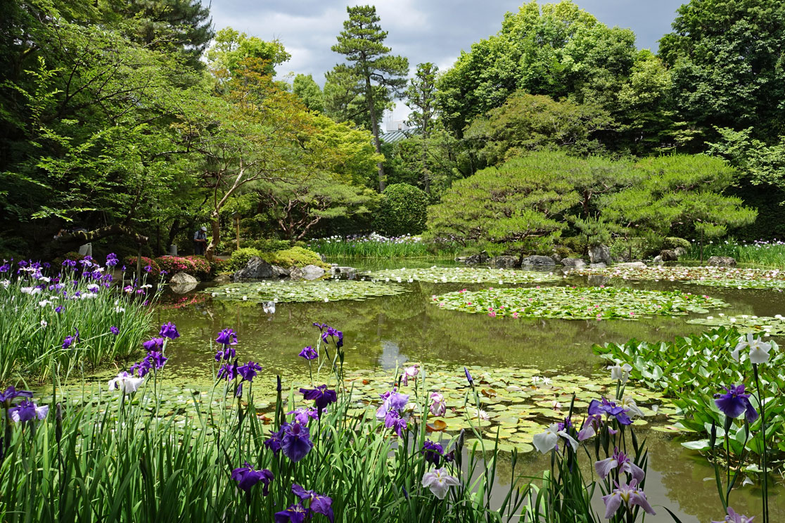 Teich im Garten des Heian Schreins