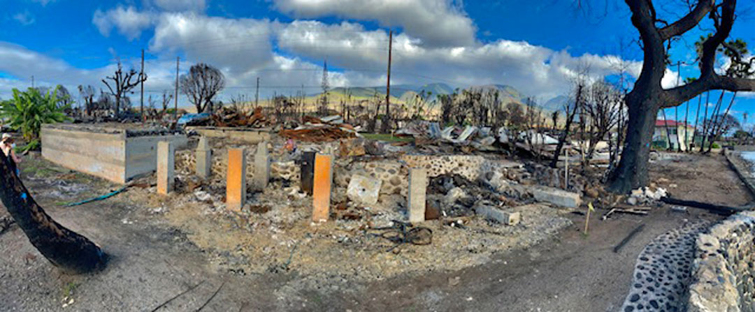 Lahaina nach dem Brand im August 2023