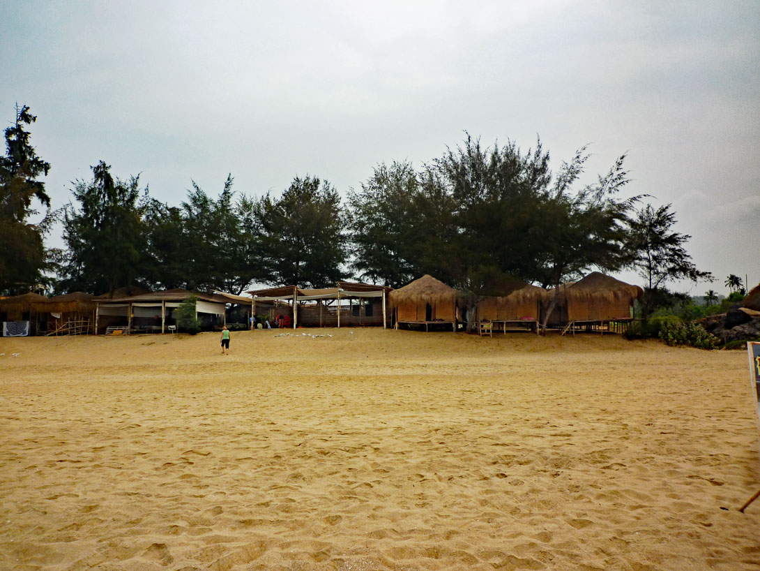 Der Privatstrand vom Lalit Interconti in Goa