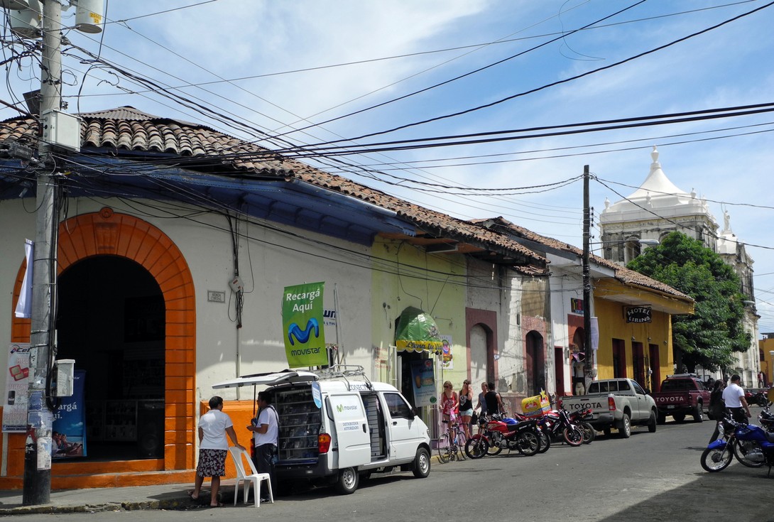 Straße in León Straße in León Nicaragua