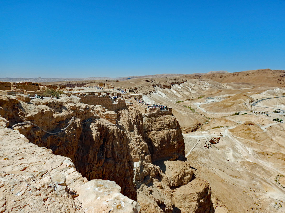 Die Burganlage Masada