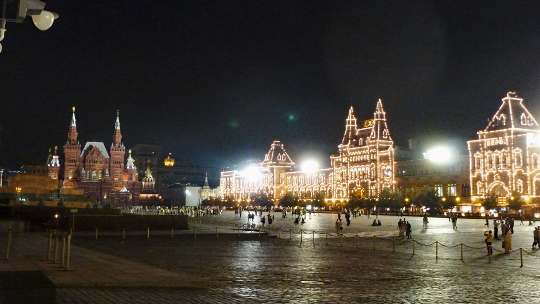 Moskau - Roter PLatz am Abend
