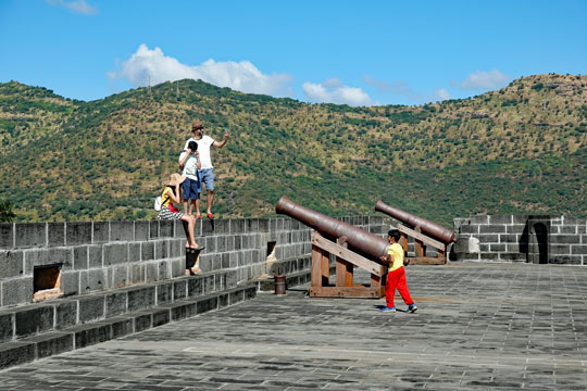 Selfies auf der Zitadelle von Port Louis