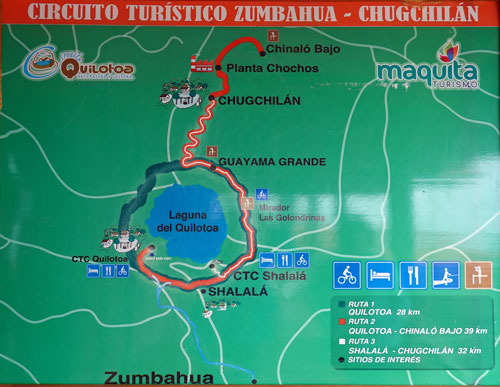 Quilotoa Umgebungskarte