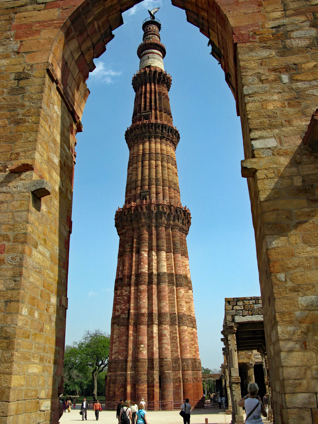 Das Minarett von Qutb Minar