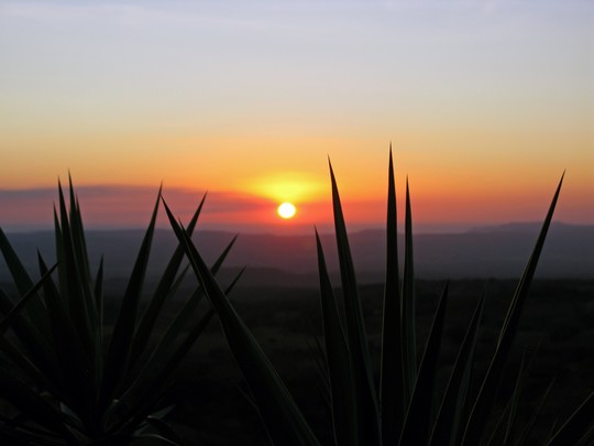 Sonnenuntergang in der Buena Vista Lodge