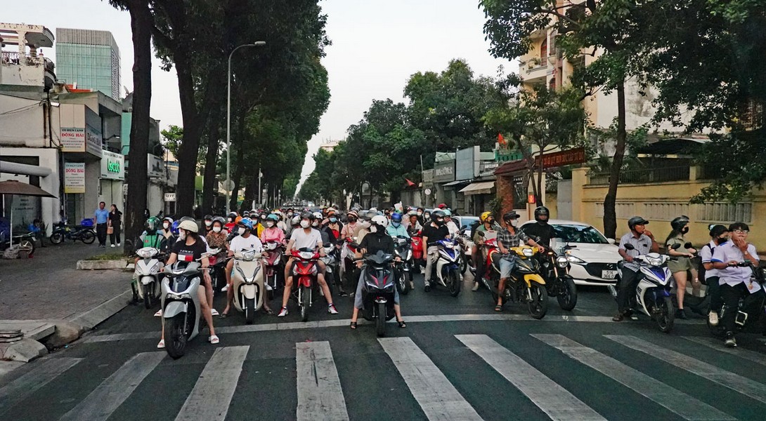 Motorroller in Ho Chi Minh Stadt