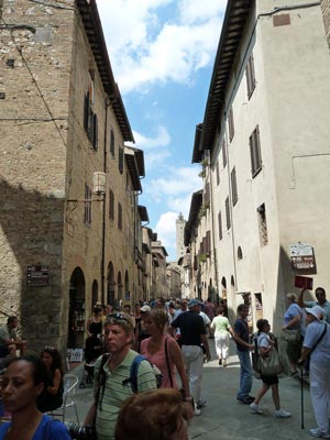 Gasse in San Gimignano