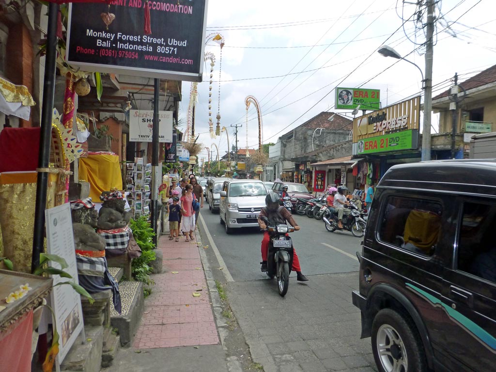 Monkey Forest Street in Ubud