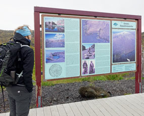 Wnderkarte am Snaefellsjökull