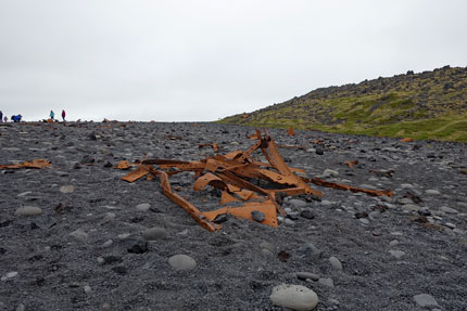 Wrackteile in Dritvik