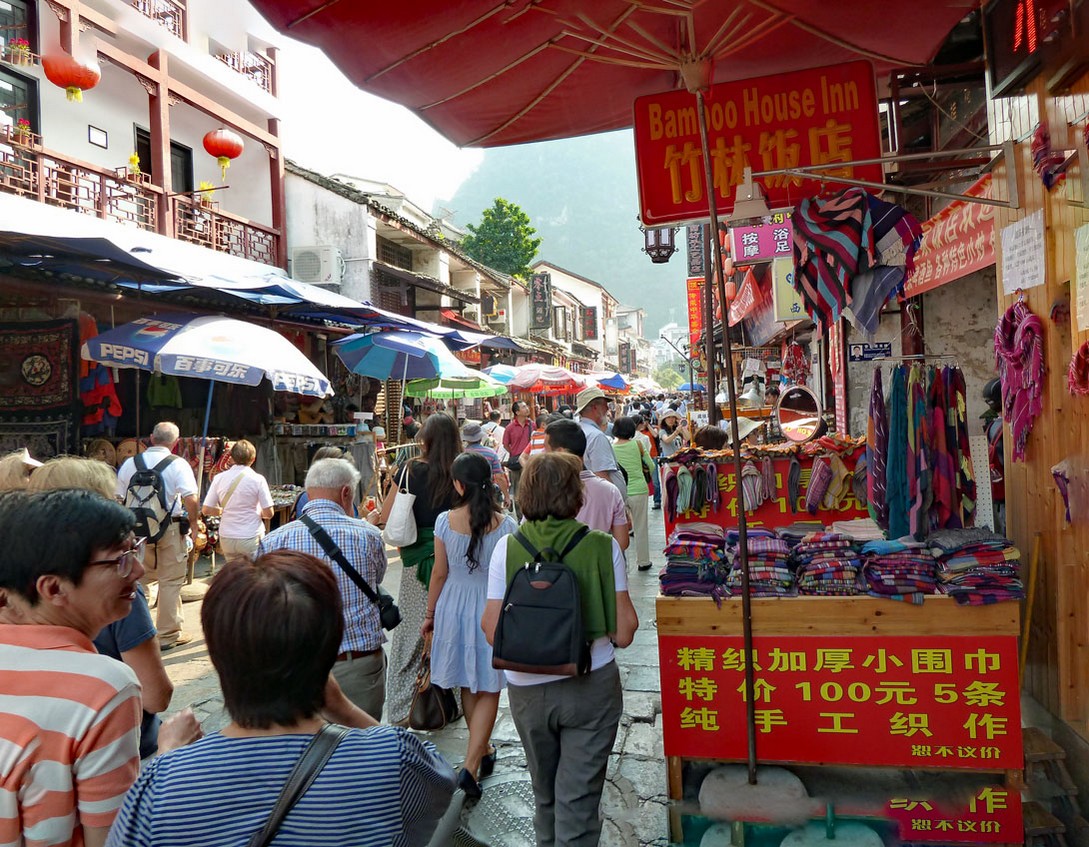 Yangshuo Fußgängerzone