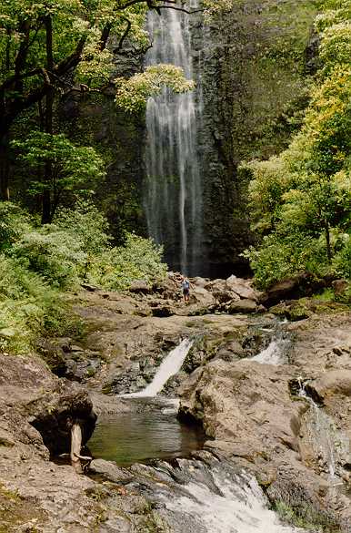 Wasserfall am Kalalau Trail